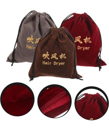 NOLITOY 9 Pcs Hair Dryer Storage Bag Hair Dryer Case Blow Dryer Bag Velvet Storage Bag Hair Dryer Bag Fabric - Buy Online on GoSupps.com