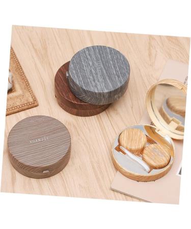 Shop Gatuida Colored Contact Lens Containers with Tweezers & MAM Bottle Handles - Travel-Friendly Wood Grain Design - Buy Online on GoSupps.com