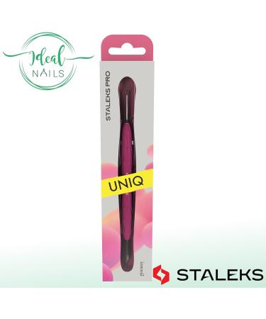 STALEKS UNIQ PQ-11/2 Double Manicure Instrument with Silicone Grip (Ring + Hoof Sticks) - Buy Online on GoSupps.com