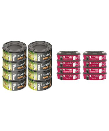 Angelcare litter loose 2 8-pack refill cassettes & litter loale fashion 8-pack refill cassette bundle with 8-pack refill cassette