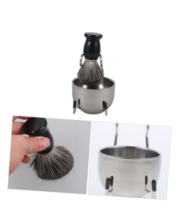 3 Sets Beard Brush Kit with Shave Bowl & Stand | Home Shaving Supplies - Premium Manual Shaving Brush & Foaming Bowl for Salon Quality Grooming - Buy Online on GoSupps.com