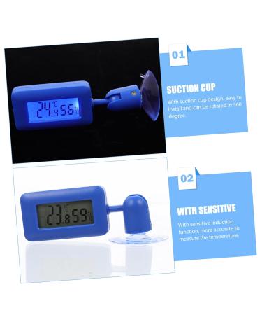 Frcolor Mini Hygrometer & Digital Thermometer for Reptile Tanks | Ideal for Leopard Geckos & Bearded Dragons | Sky Blue 10x3x1.5cm | International Shipping Available - Buy Online on GoSupps.com
