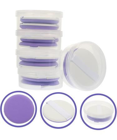 POPETPOP 5 Sets puff triangle powder puff puffs for sponge esponjas para maquillaje beauty puffs foundation puffs non latex Hydrophilic non-latex makeup foundation Miss purple - Buy Online on GoSupps.com
