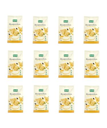 Byodo Crunchy Corn Legumes 90g - Pack of 12 - Gluten-free Vegan Organic Snack for in-between meals