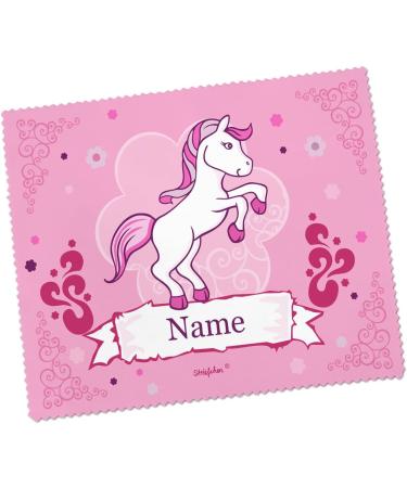 Striefchen Children's Glasses Cleaning Cloth Personalized with Beautiful Pink Childlike Motifs | Perfect for Kids - Buy Online on GoSupps.com