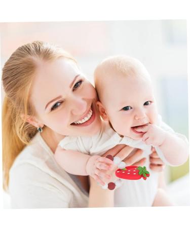 KESYOO 2 Pcs Baby Silicone Slap Bracelet Set - Baby Cartoon Toy Molar Bracelet - Strawberry & Fruit Molar Toy - Chewable & Colorful - Redx2pcs - Buy Online on GoSupps.com