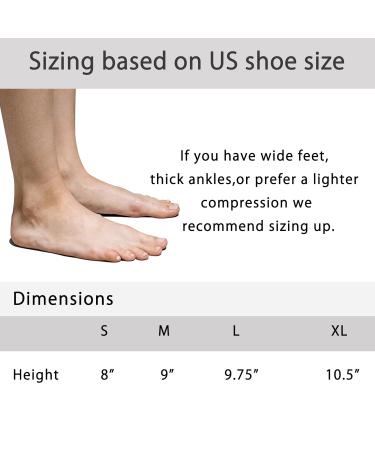 Neuropathy Toeless Support Socks - Ankle Foot Compression for Pain Relief | Ideal for Plantar Fasciitis Tendonitis Arthritis Heel Spurs | Unisex Small Size - Buy Online on GoSupps.com