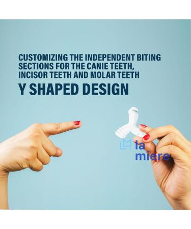 LA MIERE Aligner 5Pieces Food Grade Silicone Y Shaped Orthodontics Chewies Mix Y Chewies - Buy Online on GoSupps.com