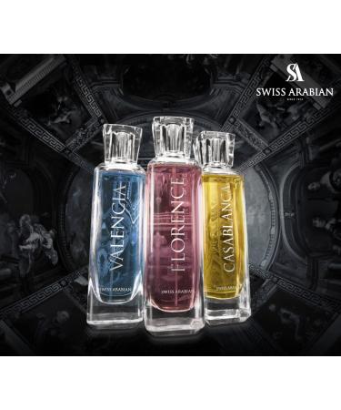SWISS ARABIAN Casablanca for Unisex - Woody And Fruity Eau De Parfum Spray - Luxury Fragrance From Dubai - Long Lasting Artisan Perfume With Notes Of Apple, Patchouli, Amber And Vanilla- 3.4 oz - Buy Online on GoSupps.com