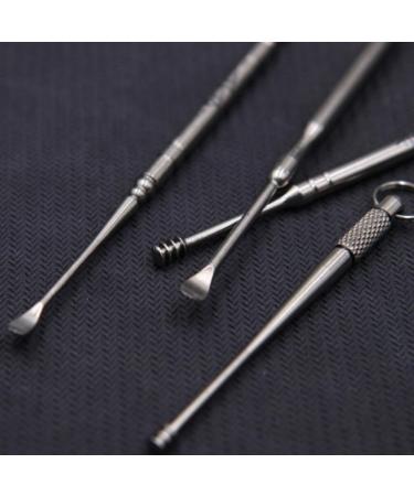 4pcs Double-Headed Ear Spoon Set - Titanium Alloy Earpick for Safe & Effective Ear Cleaning - Buy Online on GoSupps.com