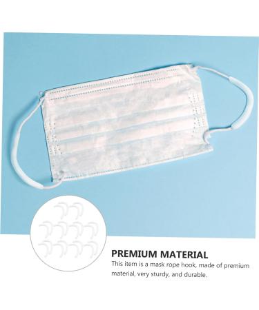 Gleavi 10 Pair Anti-Snag Ear Hooks - Soft Elastic Mouth Protection & Ear Care Covers for Kids - White - Buy Online on GoSupps.com