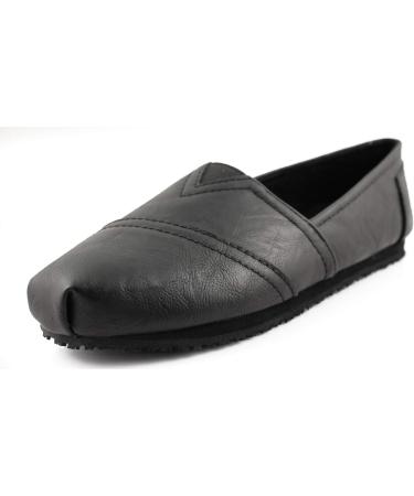 Laforst Women's Non-Slip Work Shoes - Jess PU Slip-On Flats in Black (Size 9) - Buy Online on GoSupps.com
