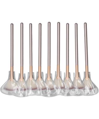 Facial Fan Mask Brushes Aluminium Tube Champagne Color Soft Face Applicator Brushes for Travel - Buy Online on GoSupps.com