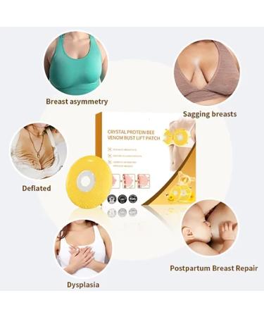 (Most Gifted) 2Box - 20Pcs Moondor Crystal Protein Bee Venom Bust Lift Patch Chest Patch Breast Enhancement Patch | Natural Breast Nourishing Firming Patch for Women - Buy Online on GoSupps.com