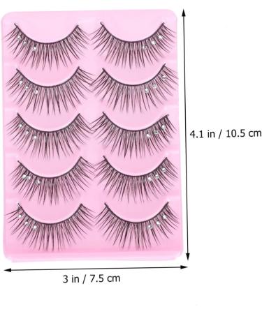 minkissy 10 Pairs Fake Eyelashes False Eyelash Stick on Eyelashes Artificial Eyelashes Reusable Eyelashes Eye Lashes Korean Decor Dense Eyelashes 3d Artificial Fiber Girl Cosmetic - Buy Online on GoSupps.com