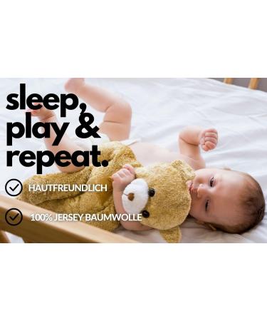 Buy S mann Jersey Fitted Sheet for Playpen 75x100 cm - Soft Cotton in White | International Shipping - Buy Online on GoSupps.com