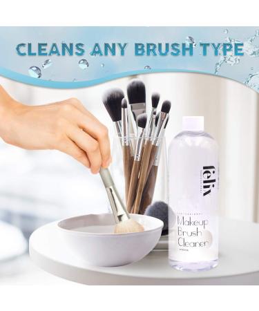 Felix Professional Makeup Brush Cleaner - 16 Fl Oz - Deep Clean & Quick Dry for Natural & Synthetic Brushes - Buy Online on GoSupps.com