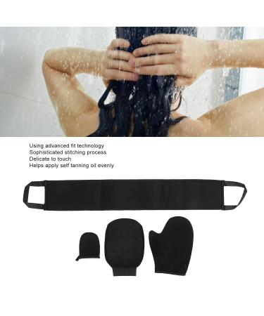 Self Tanning Mitt Kit - 4pcs Double Faced Applicator Set with Exfoliating Glove & Back Lotion Mitt - Perfect for a Flawless Tan - Buy Online on GoSupps.com