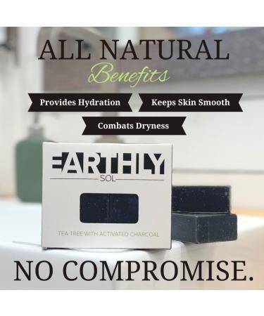 Premium Organic Soaps - Charcoal & Tea Tree | GMO-Free Made in the USA - Buy Internationally - Buy Online on GoSupps.com