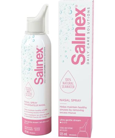 Salinex 100% Natural Seawater Nasal Spray | Ultra Gentle Stream | 125 ml Pink - Buy Online on GoSupps.com