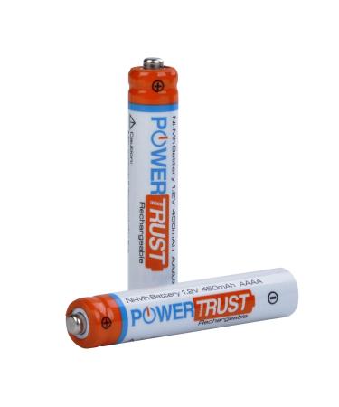 PowerTrust AAAA Battery for Surface Pen, Rechargeable AAAA Battery for Active Stylus LED Flashlight and More Devices (2)