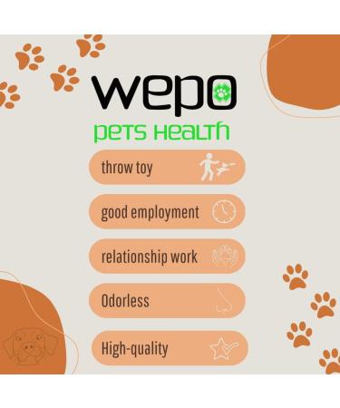 Wepo Frisbee Dog Toy Set - 18cm | Water-Resistant Training Toys for Big Dogs | Durable Red/Purple/Green Discs for Outdoor Play & Training - Buy Online on GoSupps.com