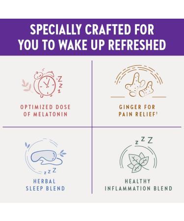 New Chapter Restful Sleep & Pain Relief - Melatonin & Ginger 30 Veg Capsules - Buy Online on GoSupps.com
