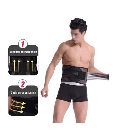 Adjustable Lumbar Support Belt for Men & Women - Alleviate Back Pain Intervertebral Disc Relief Ideal for Squat Training & Sports (XX Large) - Buy Online on GoSupps.com