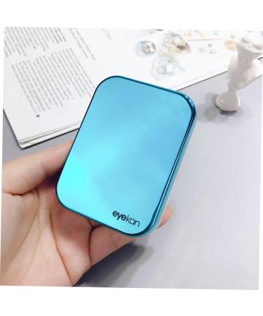 Solustrie Mini Contact Lens Bottle - Travel Organizer & Protective Container for Lenses - Blue 8.3x6.2x2.1cm - Buy Online on GoSupps.com