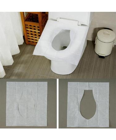 Flushable Seat Covers Comfortable Portable Toilet Paper Seats - Lightweight Paper Toilet Liners Flushable Wood Pulp Paper for Bars Hospitals Hotels Train Stations Ibuger - Buy Online on GoSupps.com