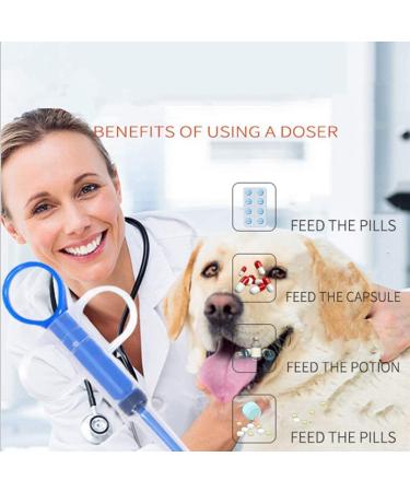 UEVNL 3 Pack Pill Pusher for Dogs Cats - Soft Silicone Tip Feeding Kit for Baby Animals - Buy Online on GoSupps.com