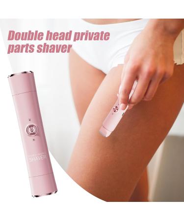 Misaakoeq Electric Shaver For Women Bikini Trimmer with Double Attachments Multifunctional Ergonomic Design for Face and Body Pink - Buy Online on GoSupps.com