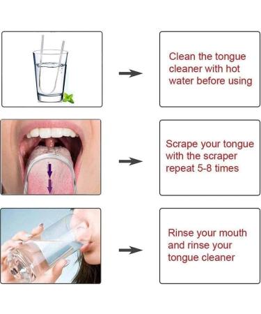 Jkapagzy Steel Tongue Scraper Cleaner - 1PC Tongue Brush to Remove Coating & Improve Oral Hygiene - Buy Online on GoSupps.com