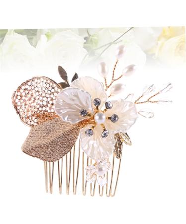 MAGICLULU Comb for Bridal Rhinestone Hair Accessories Bridal Hair Comb Alternative Headpiece Golden Hair Comb Pearl Hair Comb Rhinestone Hair Comb Wedding Bride Comb Hair Comb for Bride - Buy Online on GoSupps.com