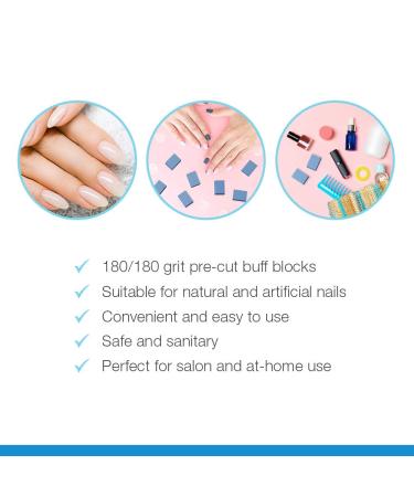 Flowery Disposable Buff Blocks Blue 180/Grit Nail Polishing Buffer - 100 pcs (DFBB-100) - Buy Online on GoSupps.com