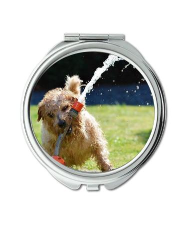 Mirror Compact Mirror Dog Garden Terrier Fun Norfolk Terrier Animal pocket mirror portable mirror