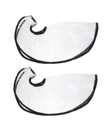 DOITOOL 2pcs Shampoo Funnel Hair Chemical Barber Dye Washing Funnel Clear Tool Child or Body Shampoo Dish 57x25cm Assorted Color