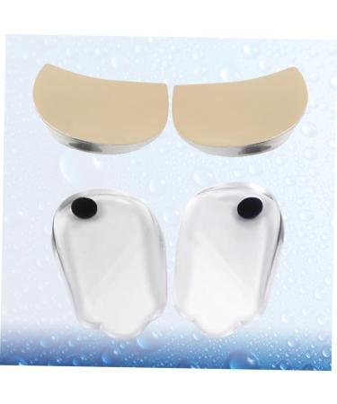 FRCOLOR Silicone Gel Heel Inserts - 2 Pairs Transparent Plantar Insoles for Pain Relief - Size 11x6cm - Buy Online on GoSupps.com