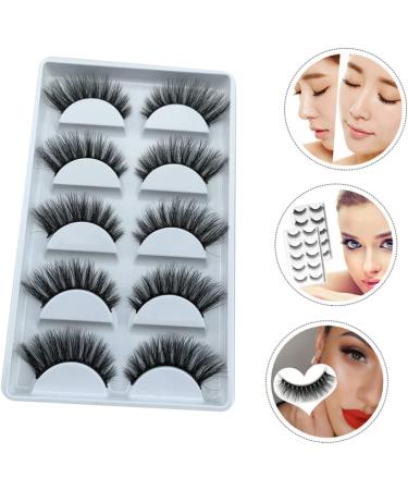 minkissy 5 Pairs Fake Eyelashes False Eyelashes Bulk Natural Easiest Fake Lashes Fluffy False Self Adhesive Eyelashes Natural Look Lash Accessories Makeup Accessory Magnetic 3d Fiber - Buy Online on GoSupps.com