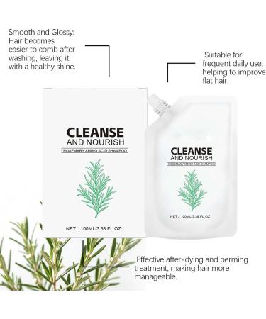 Refreshing shampoo for smooth and shiny hair nourishing and deeply moisturizing rosemary shampoo for hair growth controls oil (1 piece) - Buy Online on GoSupps.com