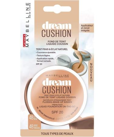 Maybelline New York Paris Dream Cushion Liquid Foundation - 48 Sunny Beige Pack of 3 - Buy Online on GoSupps.com