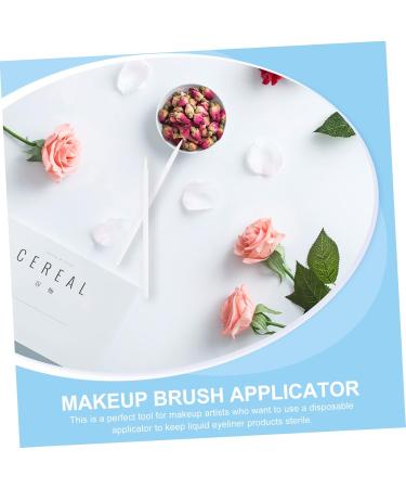 VINTORKY 100pcs Disposable Eyeliner Brush Make up Kit Eyeliner Pencil Cosmetic Eye Wands Makeup Brush White 9x6.5cm White - Buy Online on GoSupps.com