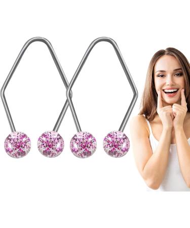 Facial Dimple Trainer - Natural Dimples Devices Stainless Steel Dimple Tool | Skin Care Kits Facial Trainer Facial Care and Exerciser Portable Dimples Devices for Charming Smile 35.5x0.8cm Purple - Buy Online on GoSupps.com