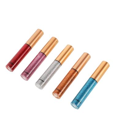 FOMIYES 5pcs Stage Makeup Eyeshadow Glitter Eyeshadow Eye Shadow Sticks Eyeshadow Stick Gold Eyeliner Liquid