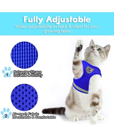 Buy Supet Cat Dishes & Soft Cat Vest with Leash for Kittens & Small Dogs | International Shipping Available - Buy Online on GoSupps.com