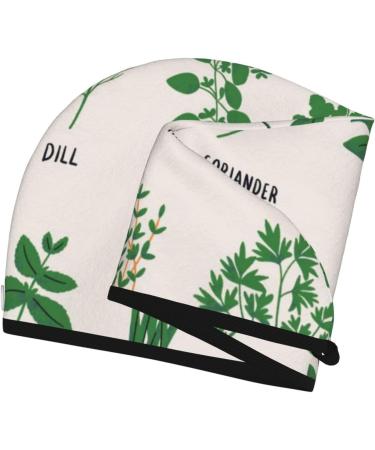 Herbs Microfiber Hair Towel | Soft Super Absorbent Quick Dry Wrap for Long Curly & Thick Hair - Ideal for Women - Coral Velvet - Buy Online on GoSupps.com