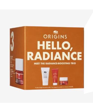 Origins Hello Radiance Trio Set - Travel Size Face Wash Gel Cream & Eye Cream - Boost Your Glow - Buy Online on GoSupps.com