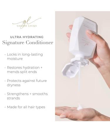 Goldie Locks Ultra Hydrating Signature Conditioner - Restores Hydration, Mends Split Ends, Reduces Frizz - Travel Size 3.4 Fl Oz- Extension & Hair Color Safe - Buy Online on GoSupps.com