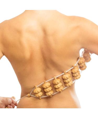 Aovna Back Massage Accessories | Wood Therapy Tools for Muscle Pain Relief Body Shaping & Lymphatic Drainage | 7.5cm x 110cm - Buy Online on GoSupps.com