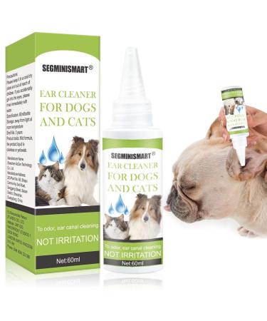 Segminismart ear cleaner for dogs calming and natural care gently and dissolved dirt and deposits inflammation eliminated itchy